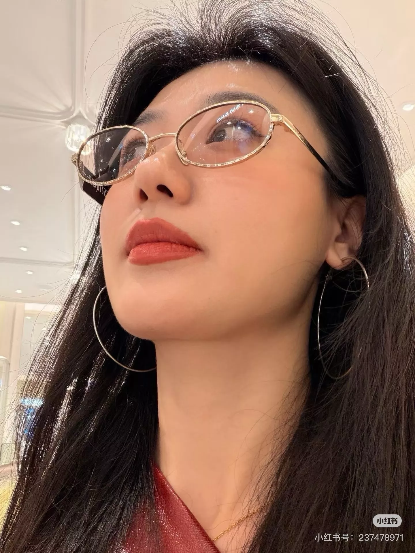 샤넬 빈티지 퀼팅 메탈 오벌 프레임 안경 상세 이미지 97