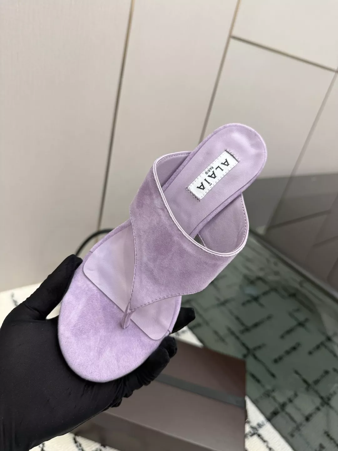 알라이아 하이 러브 하트 장식 웨지 쪼리 상세 이미지 8