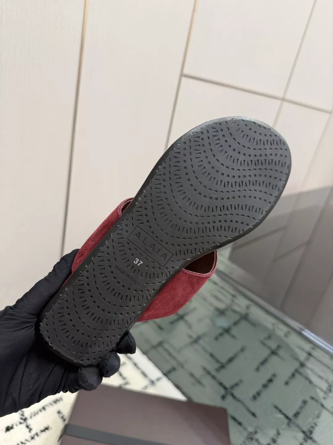알라이아 하트 장식 조각 힐 플랫폼 쪼리 상세 이미지 9
