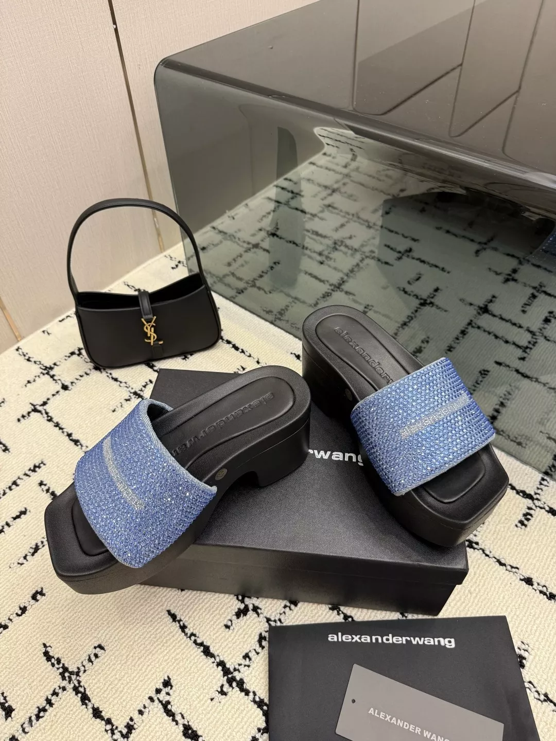 알렉산더왕 풀라인스톤 스퀘어토 플랫폼 슬리퍼 상세 이미지 2