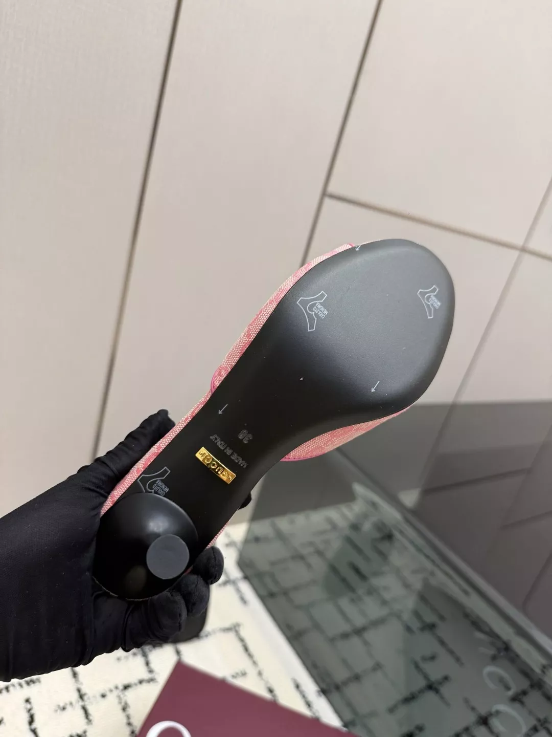 구찌 GG 캔버스 홀스빗 포인트 토오픈 뮬 상세 이미지 9