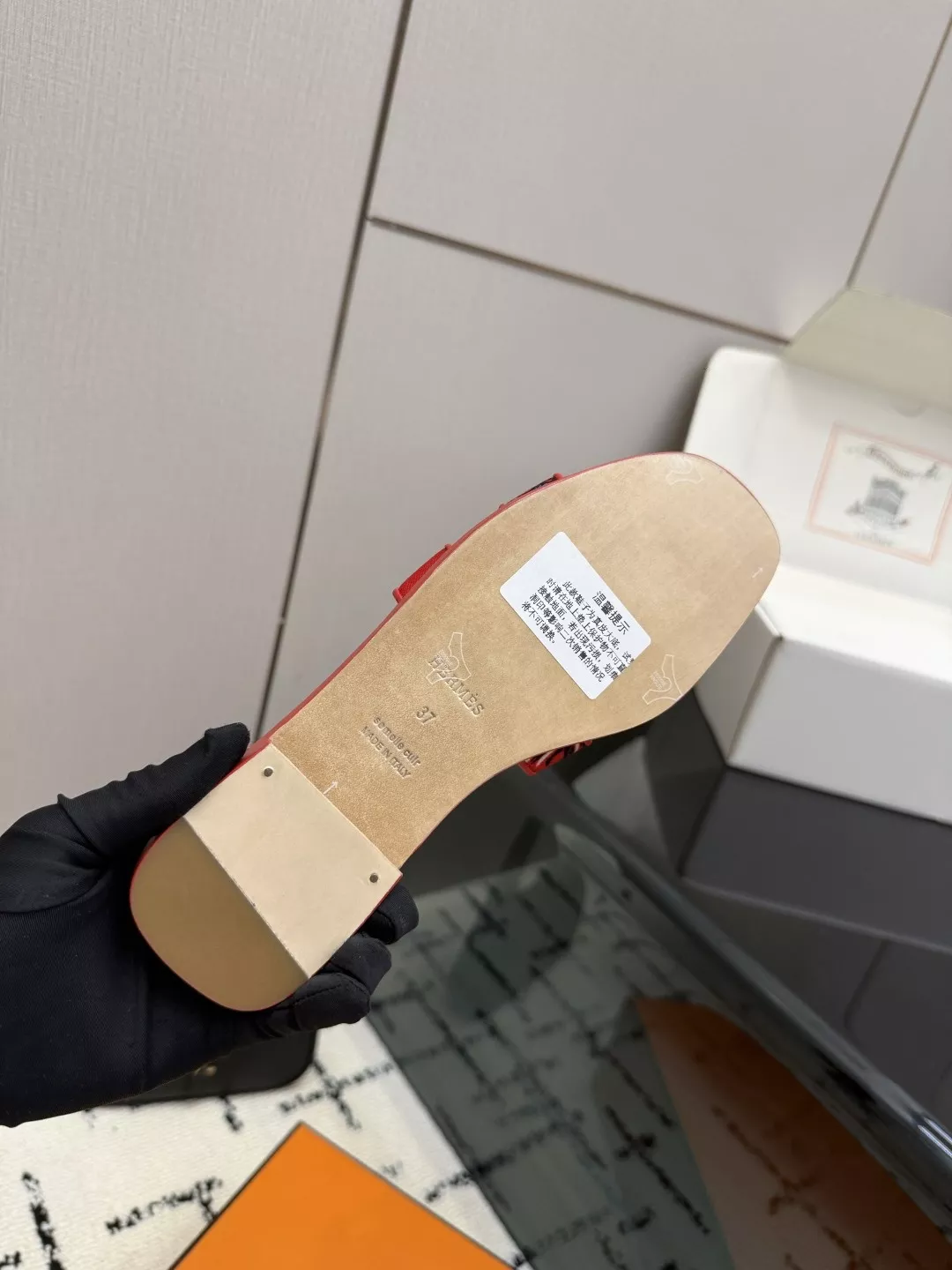 에르메스 켈리 버클 포인티드 패턴 슬리퍼 상세 이미지 9