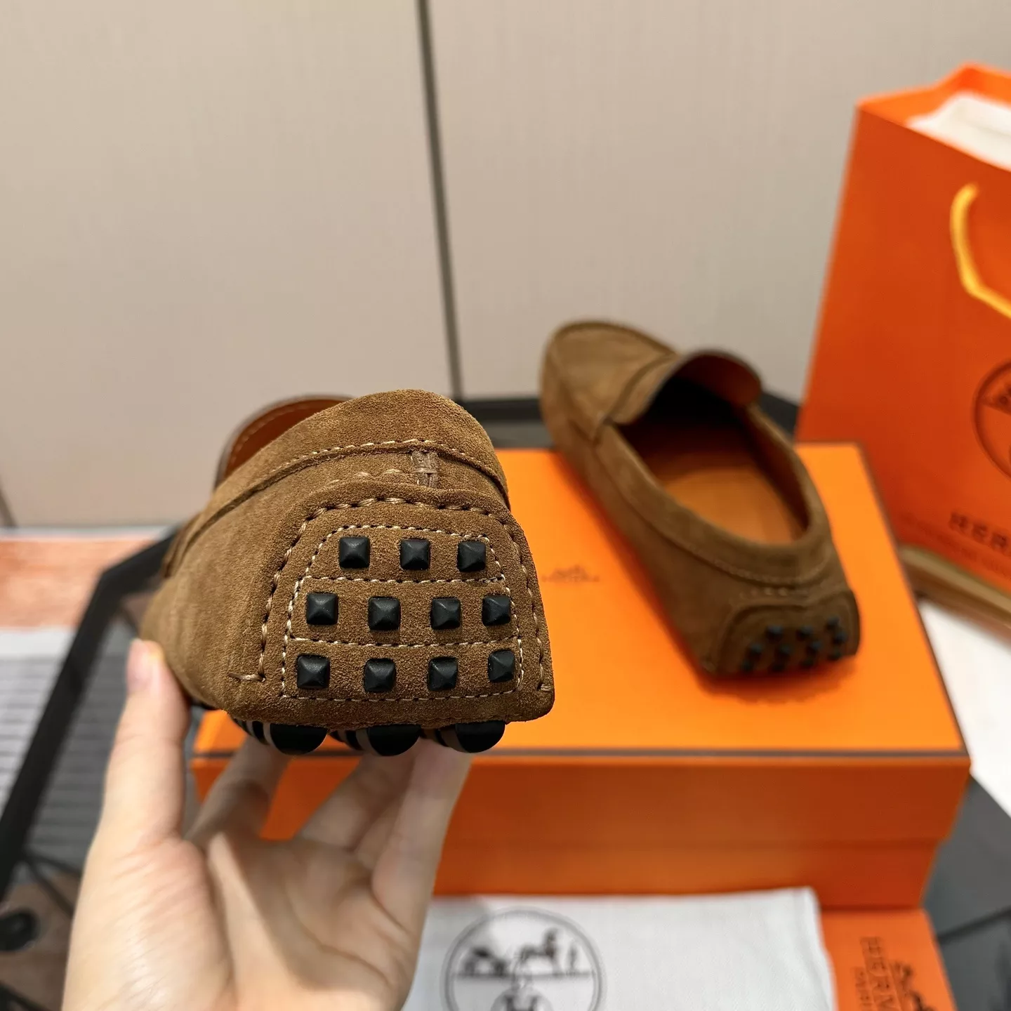에르메스 클래식 스웨이드 슬립온 드라이빙 로퍼 상세 이미지 8