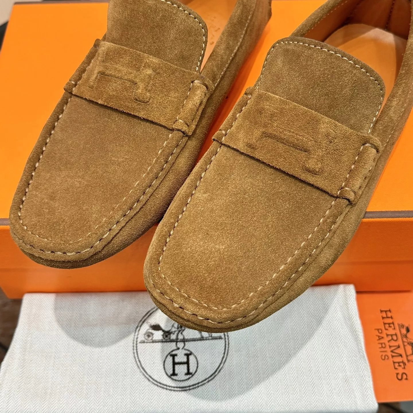 에르메스 클래식 스웨이드 슬립온 드라이빙 로퍼 상세 이미지 6