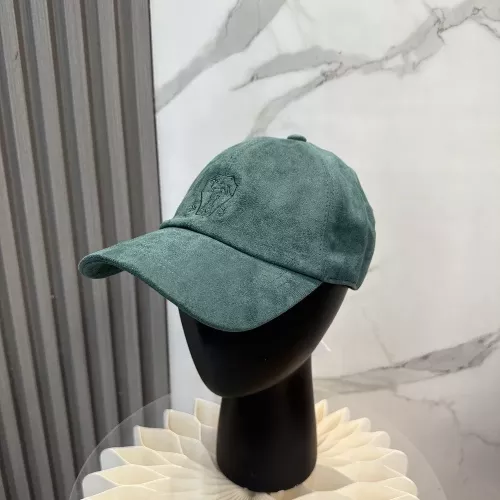 브루넬로쿠치넬리 스웨이드 질감 자수 디테일 베이스볼캡