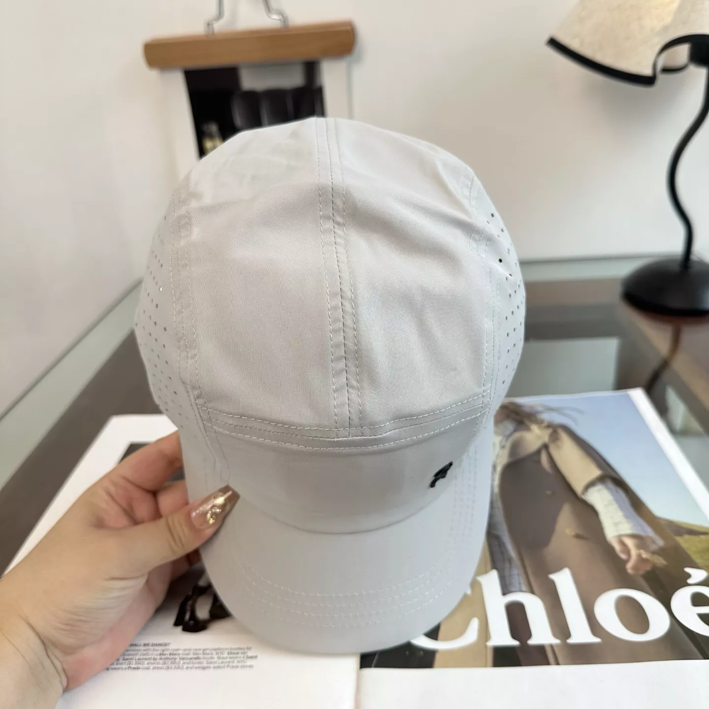 온러닝 심플 캐주얼 로고 자수 볼캡 상세 이미지 5