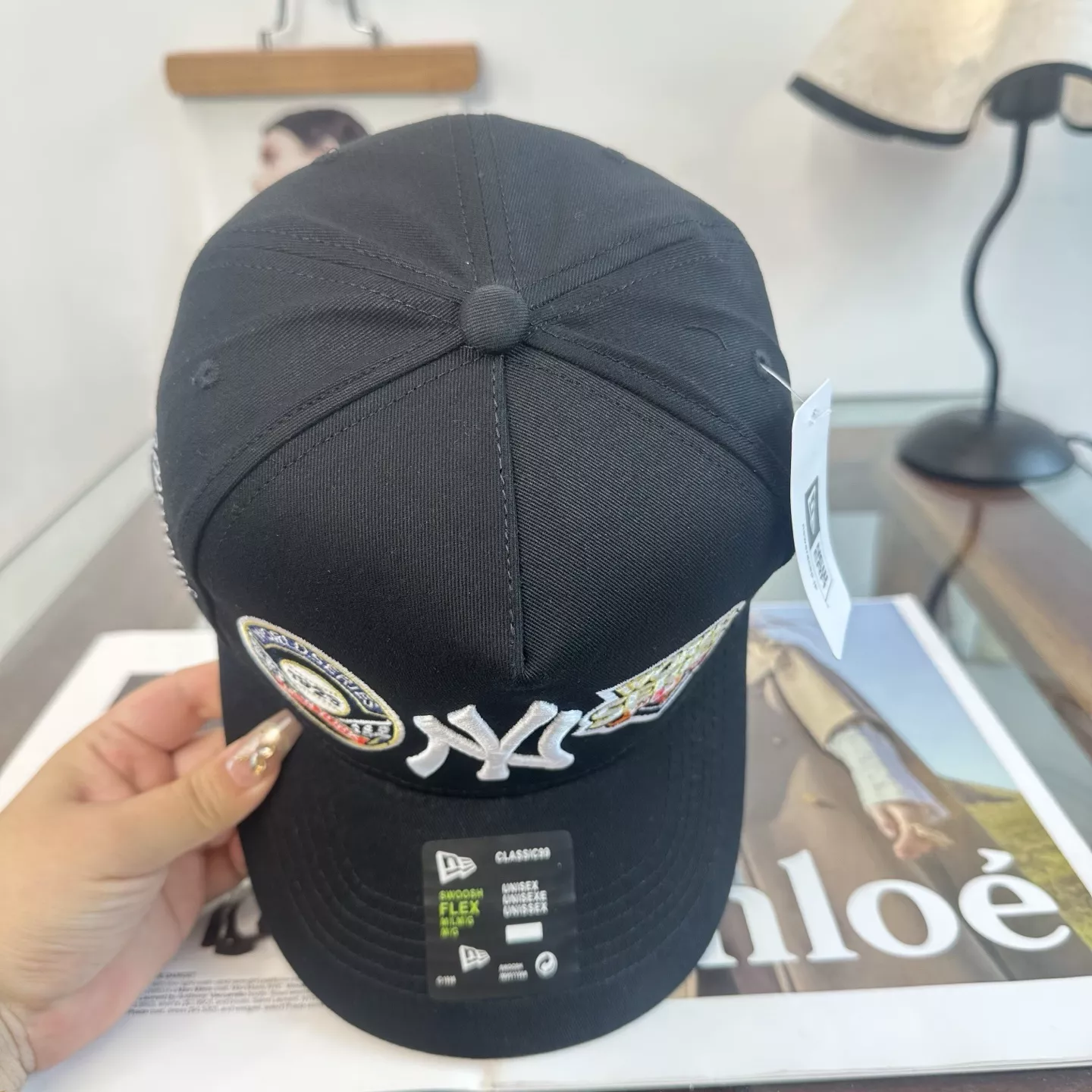 엠엘비 자수 로고 조절형 커브 챙 볼캡 상세 이미지 5