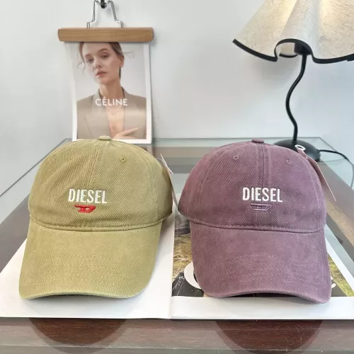 디젤 캐주얼 로고 자수 코튼 볼캡