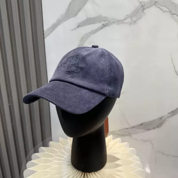 로로피아나 코듀로이 자수 로고 베이스볼캡