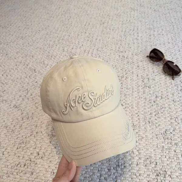 아크네스튜디오 빈티지 자수 워싱 소프트 볼캡
