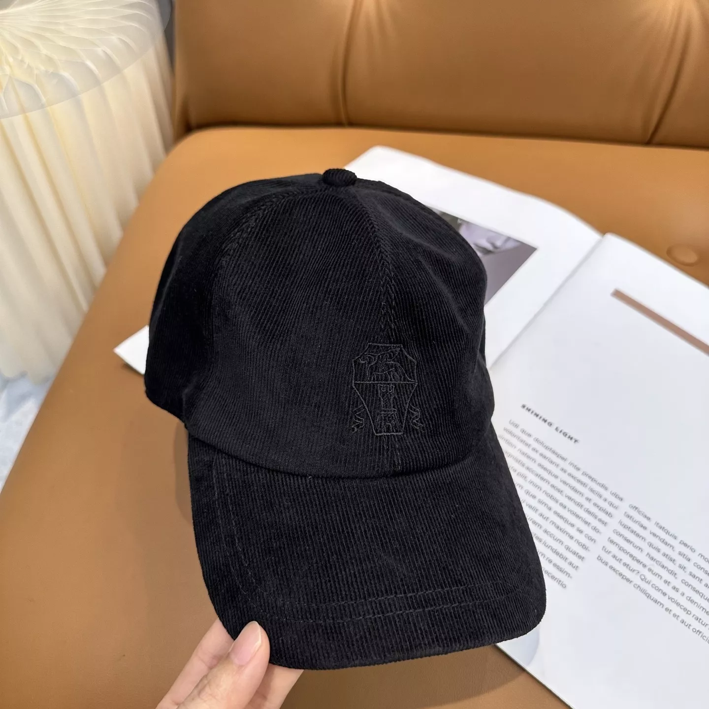 브루넬로쿠치넬리 코듀로이 베이스볼 캡 모자 상세 이미지 5