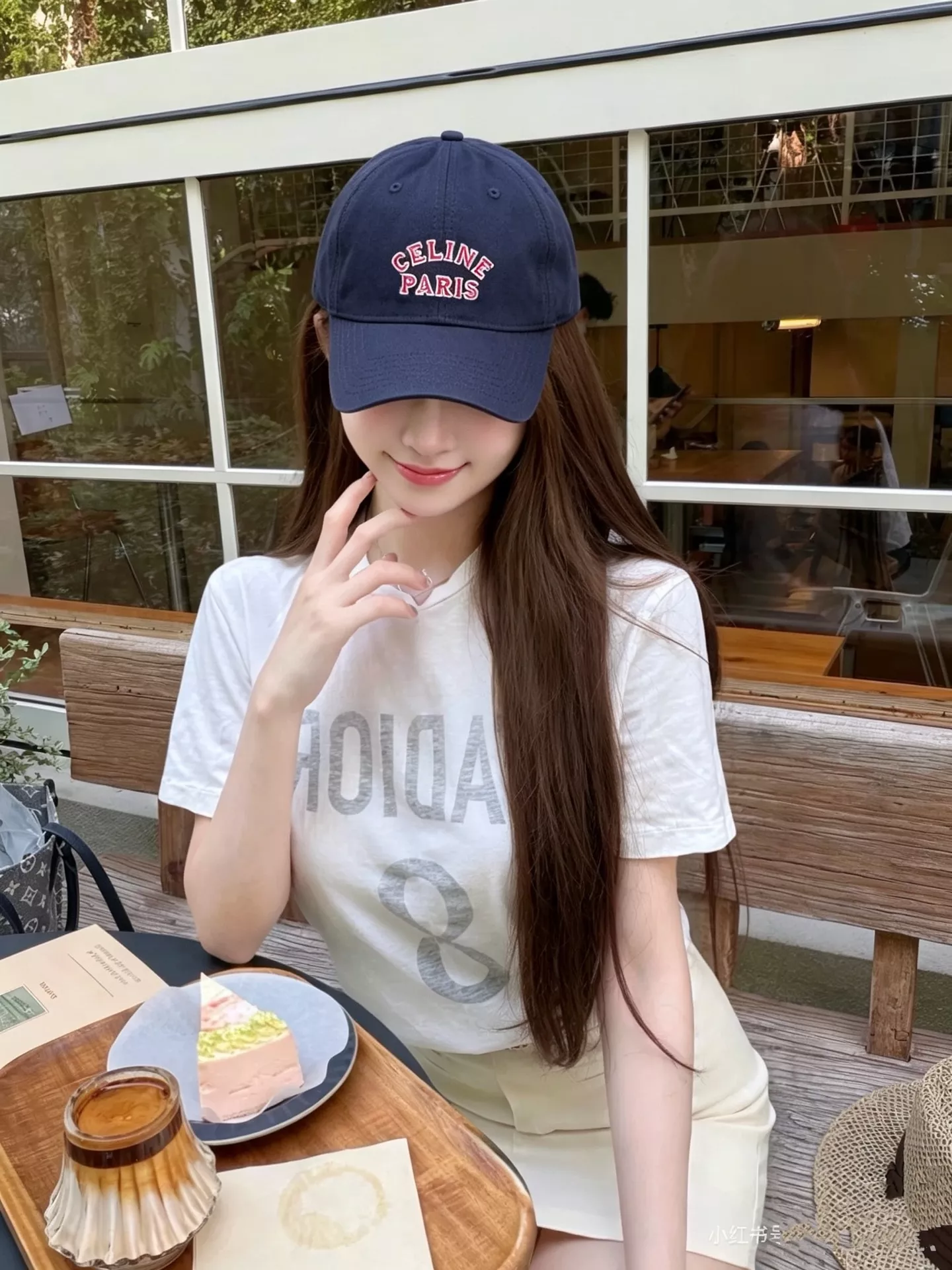 셀린느 클래식 자수 워싱 코튼 볼캡 상세 이미지 7