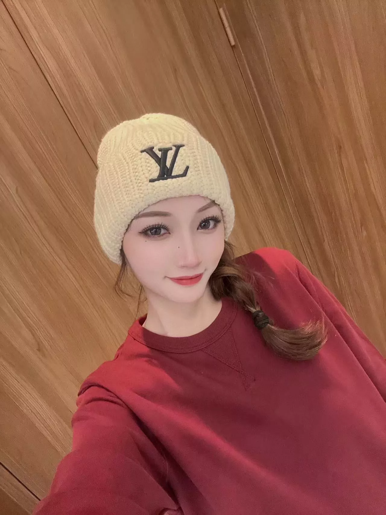 루이비통 울 니트 로고 비니 상세 이미지 5
