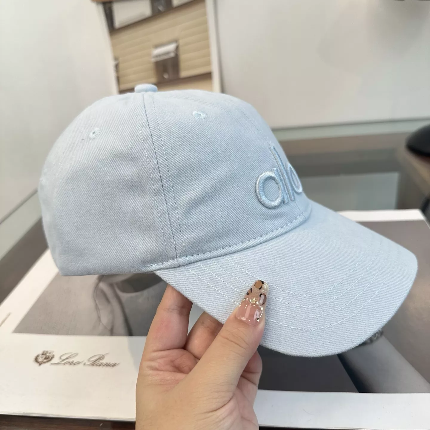 알로요가 심플 로고 통기성 야구모자 볼캡 상세 이미지 6