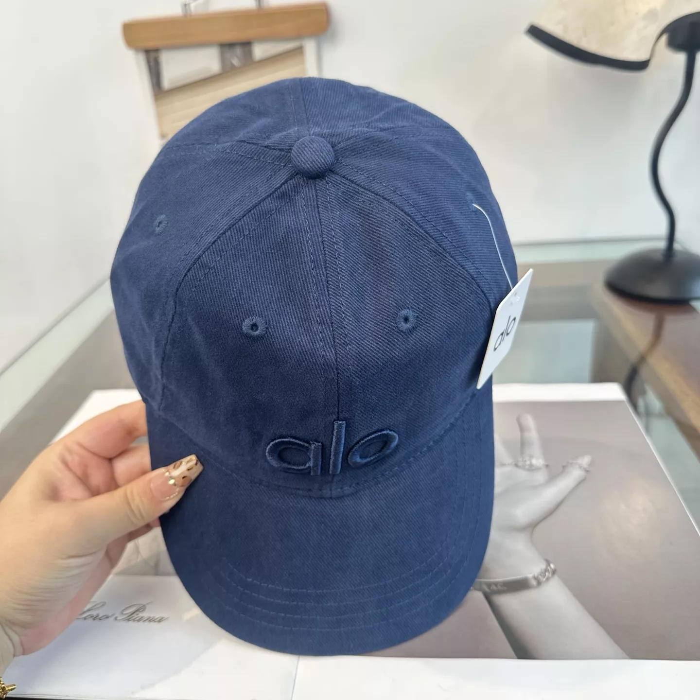 알로요가 자수 로고 통기성 베이스볼캡 상세 이미지 4