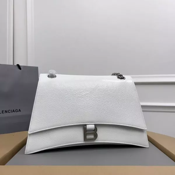 발렌시아가 크러시 퀼팅 체인 미디엄 숄더백