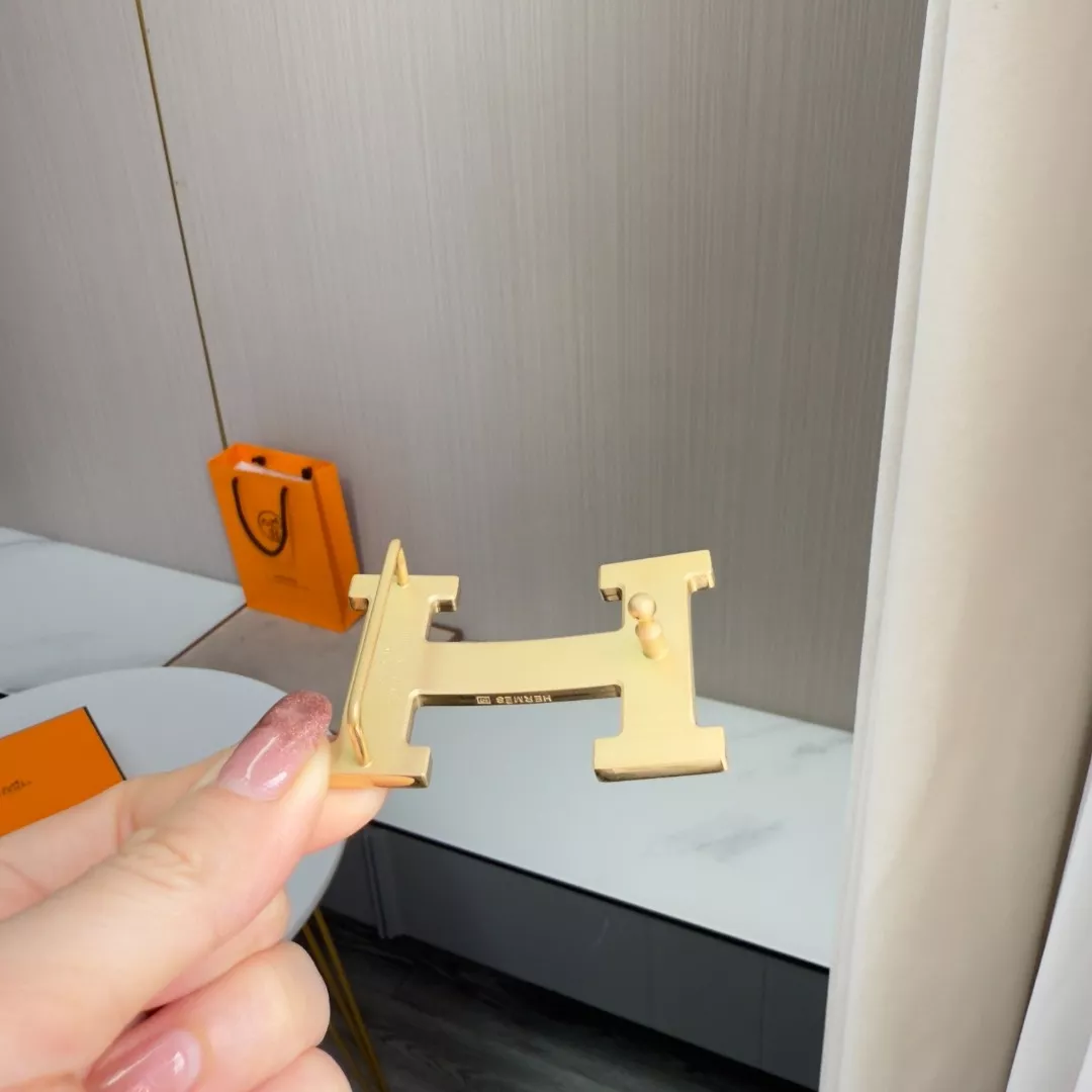 에르메스 H 버클 양면 송아지가죽 3.2cm 벨트 상세 이미지 5