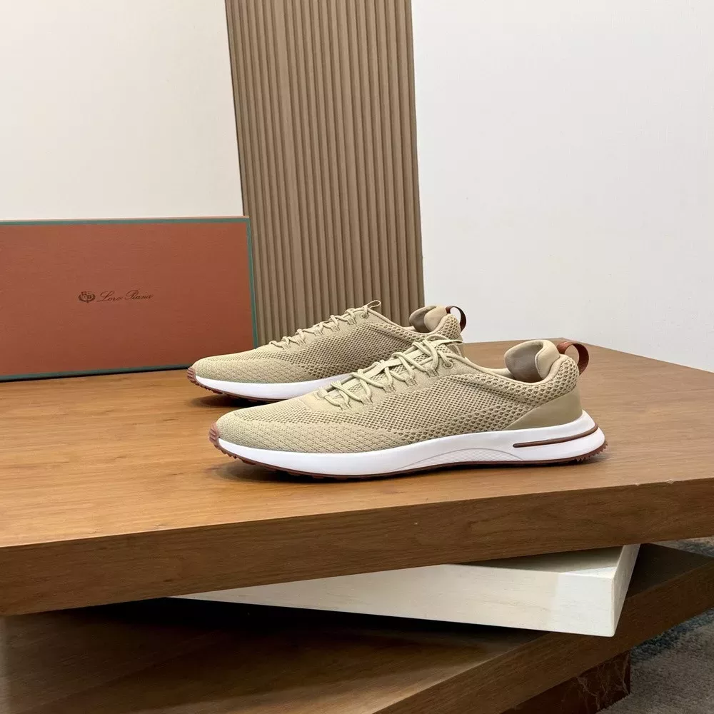 로로피아나 위켄드 워크 스톰시스템 방수 마이크로화이버 고트스킨 스니커즈