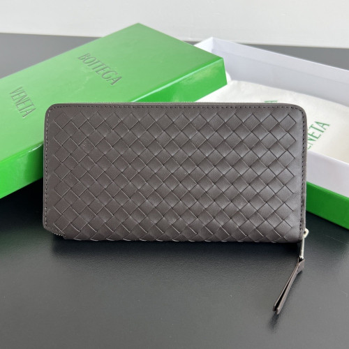 보테가베네타 인트레치아토 소가죽 지퍼 장지갑