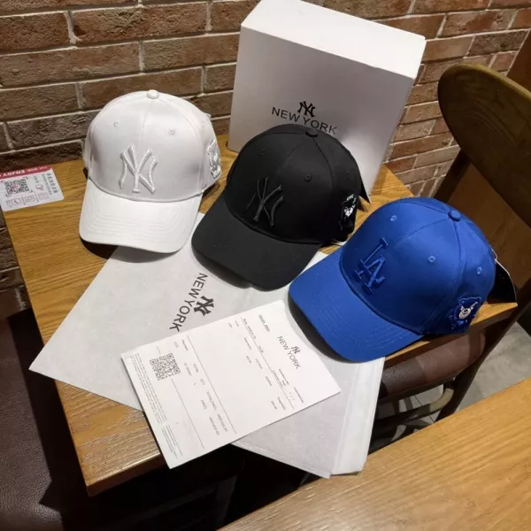 엠엘비 LA 로고 자수 베이스볼 캡 모자