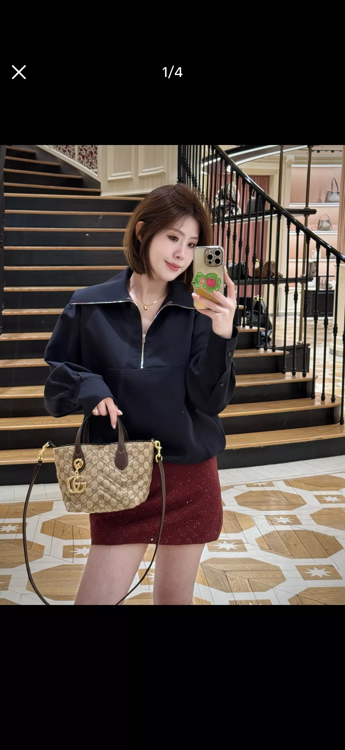구찌 GG 모노그램 대용량 토트백 상세 이미지 19