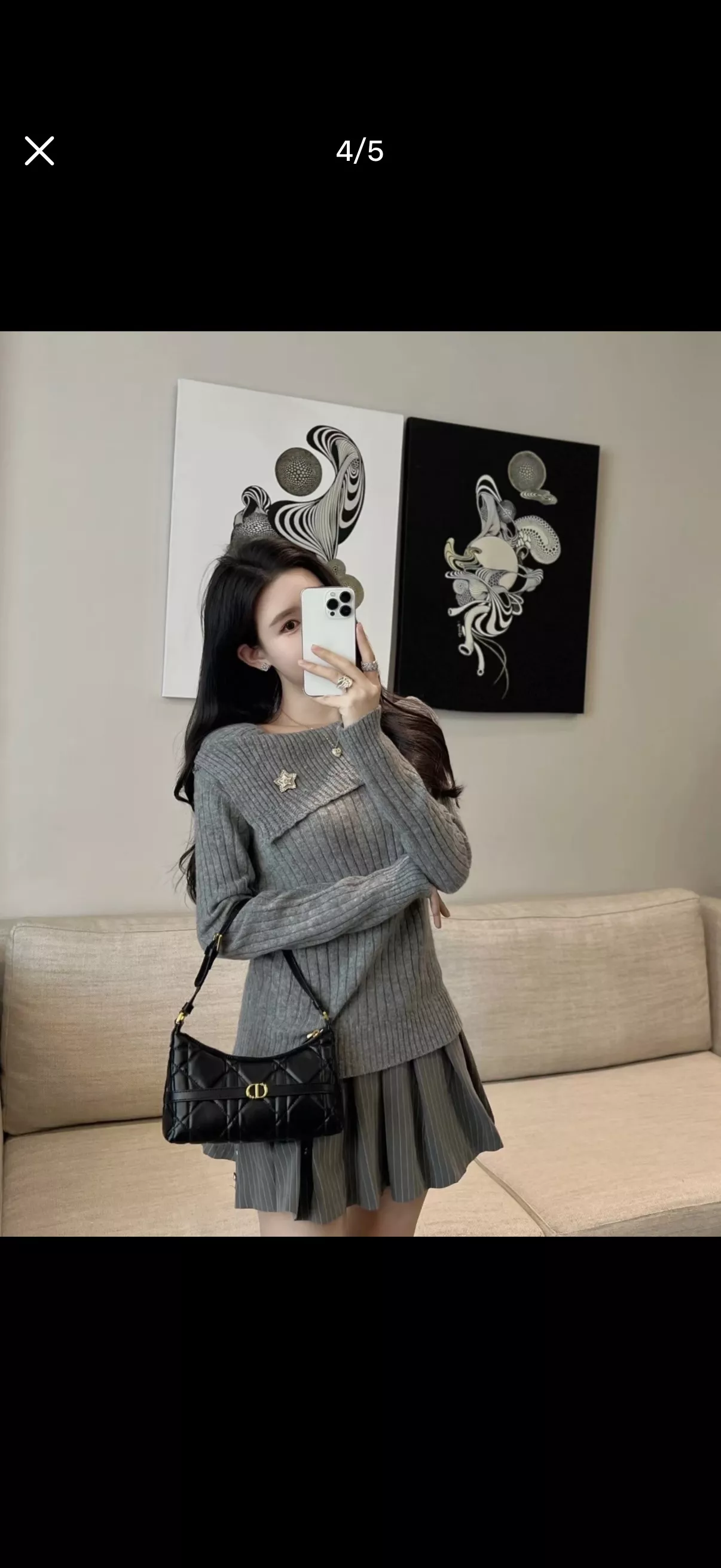 디올 오블리크 카나쥬 CD 호보 바게트백 상세 이미지 21