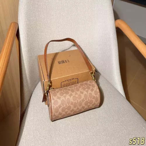 코치 원통형 로고 패턴 미니 배럴백