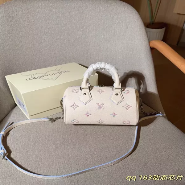 루이비통 스피디 20 퍼플 모노그램 베럴백