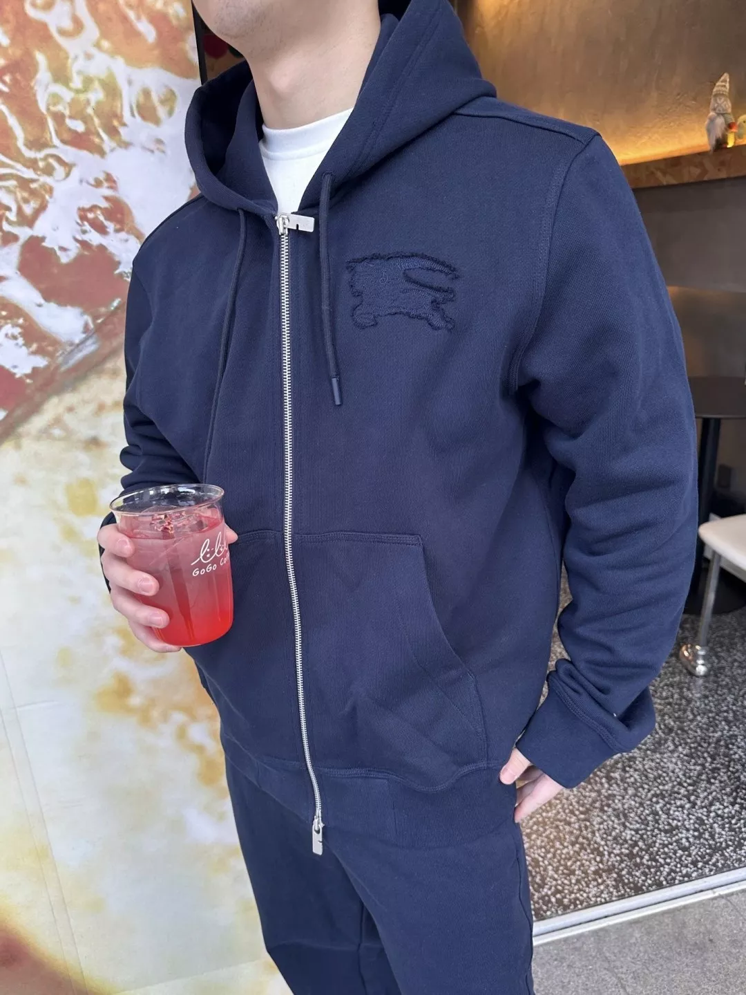 버버리 전마 패치 투웨이 지퍼 코튼 후드 재킷 상세 이미지 16