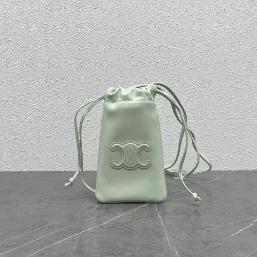 셀린느 드로스트링 로고 휴대폰 미니백
