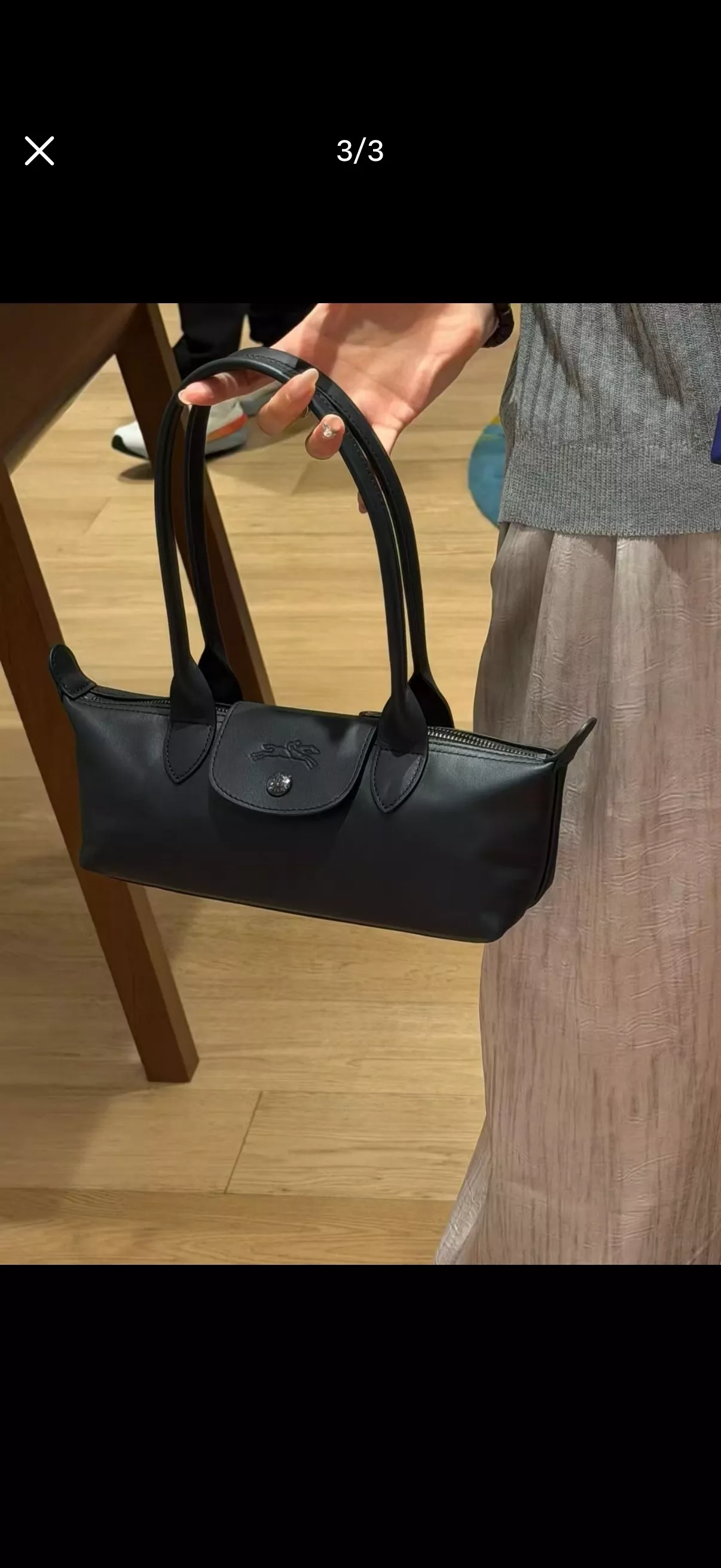 롱샴 롱 핸들 바게트 실루엣 숄더백 상세 이미지 29