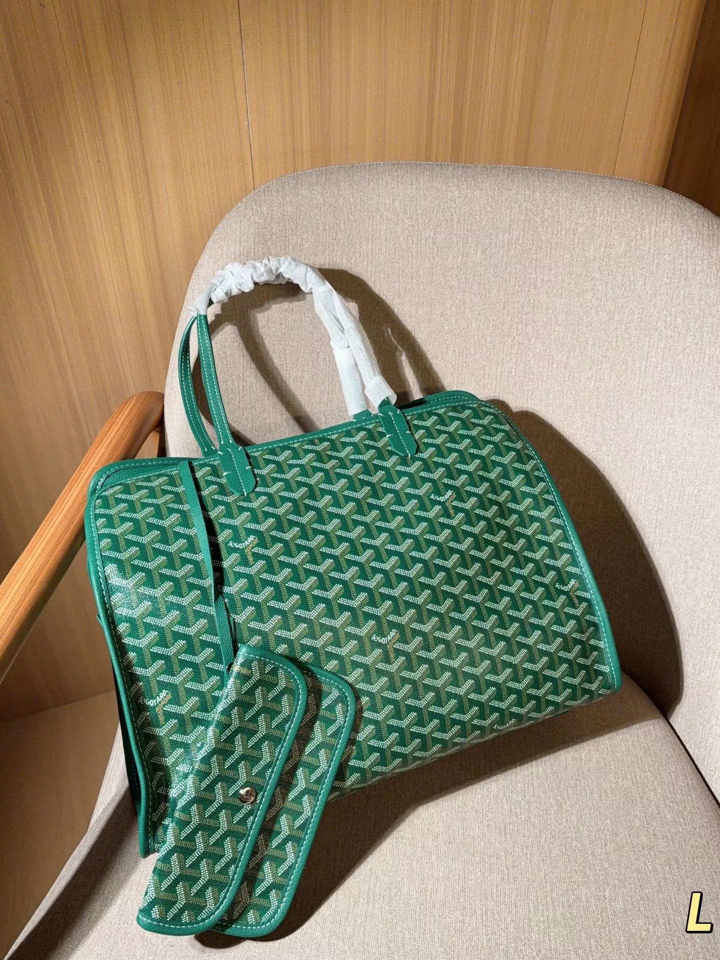고야드 하디 패턴 통근용 노트북 토트백 상세 이미지 19