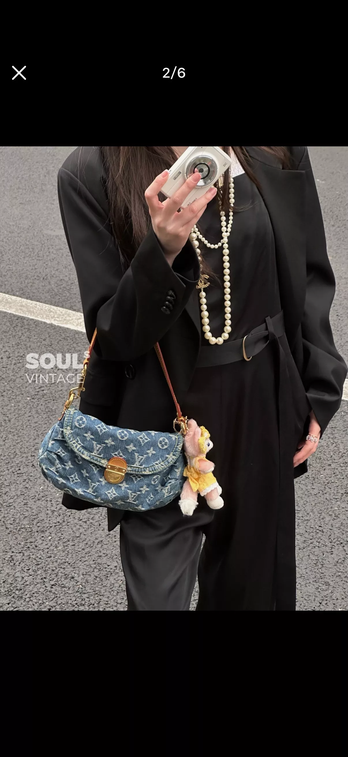 루이비통 선셋 리미티드 데님 모노그램 숄더백 상세 이미지 10