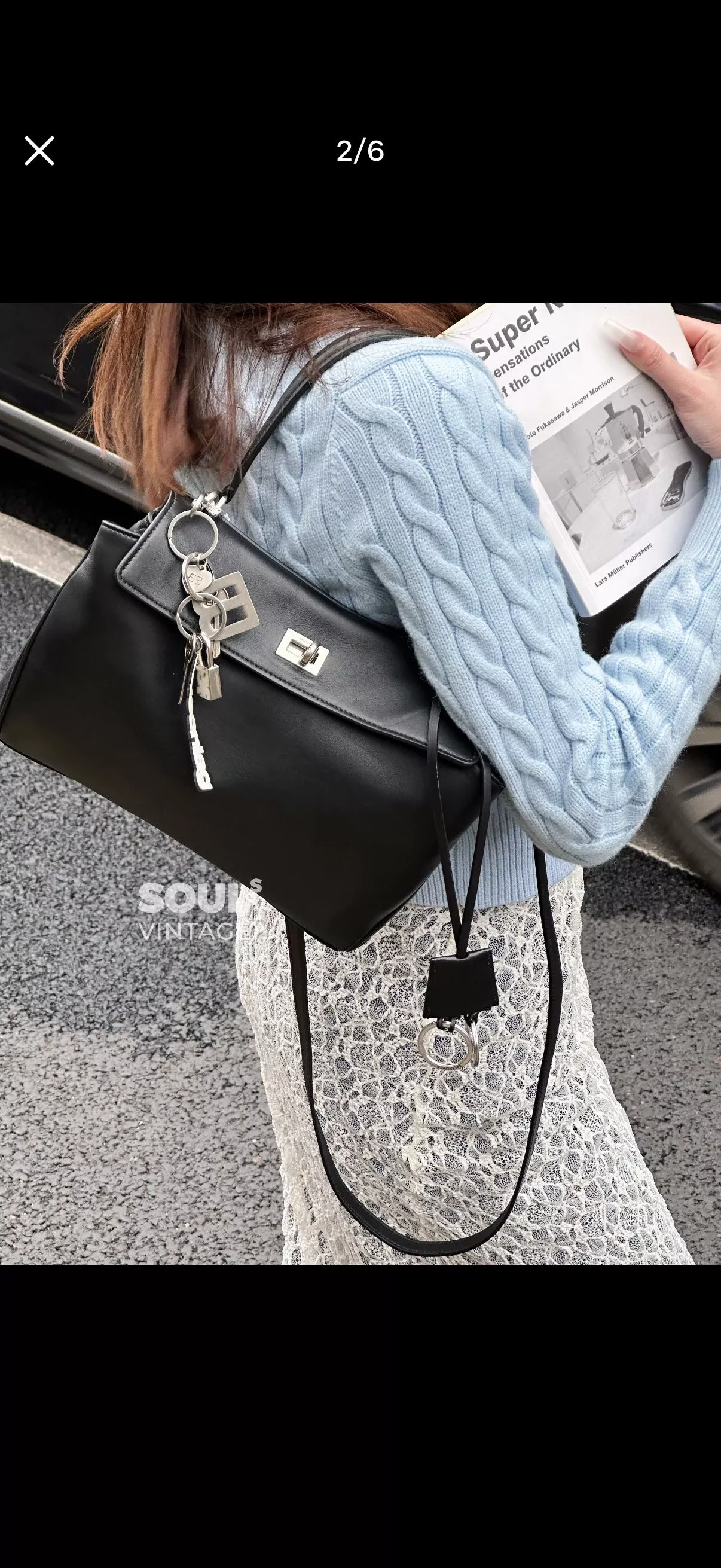 발렌시아가 로데오 대형 레더 투웨이 토트백 상세 이미지 25