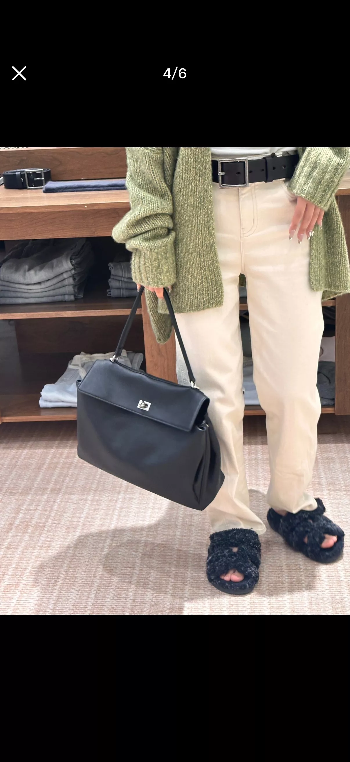 발렌시아가 로데오 대형 레더 투웨이 토트백 상세 이미지 21