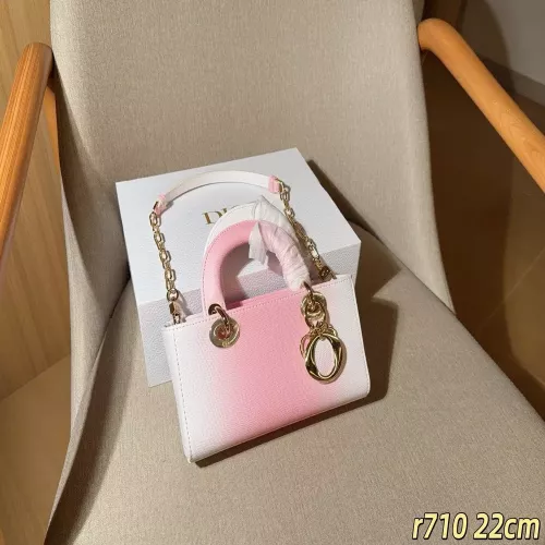 디올 그라데이션 레이디 디조이 체인 토트백