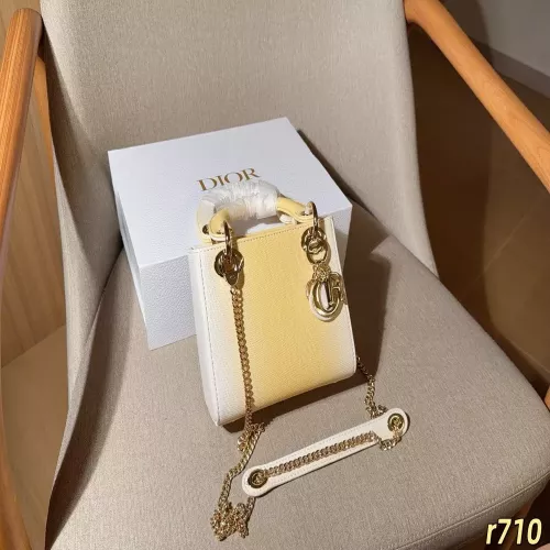 디올 그라데이션 레더 탑핸들 토트백