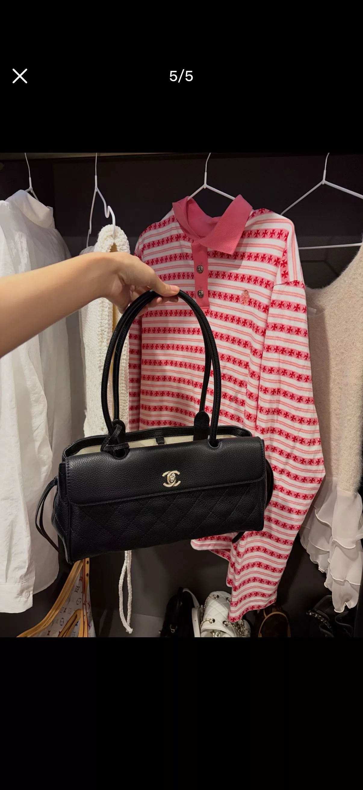 샤넬 퀼팅 탑핸들 바게트백 상세 이미지 30