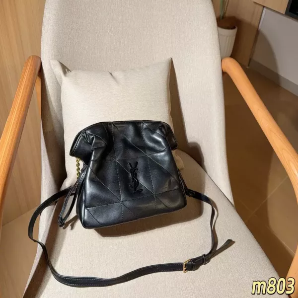 입생로랑 제니 쇼핑백 스타일 퀼팅 숄더백