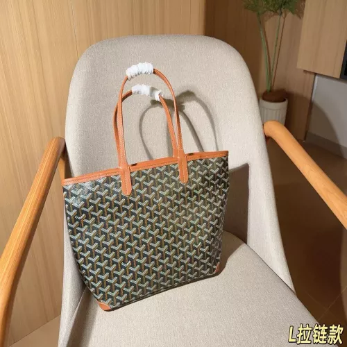 고야드 지퍼 디테일 고야 패턴 쇼핑 토트백