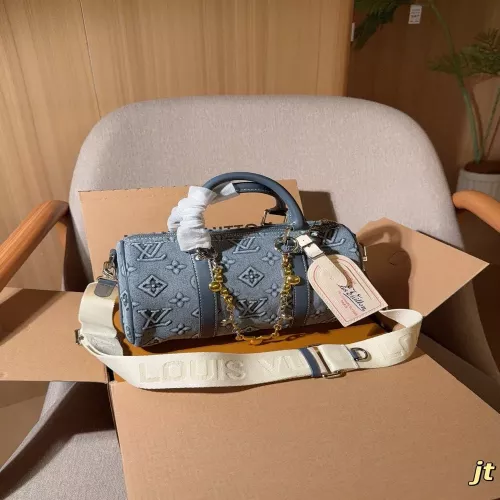 루이비통 키폴 25 데님 모노그램 필로우 보스턴백