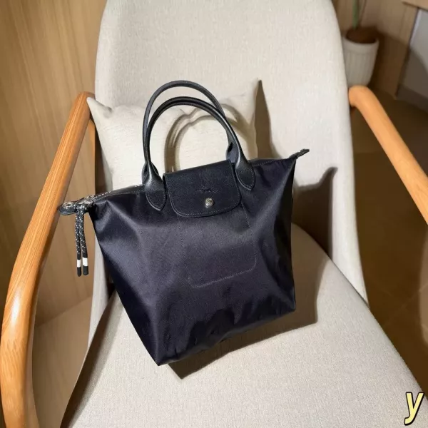 롱샴 에너지 캔버스 핸들 토트백형 토트백
