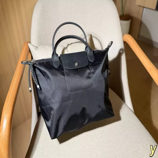 롱샴 에너지 캔버스 핸들 토트백