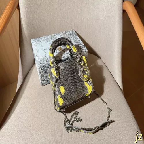 디올 뱀무늬 레이디 스타일 토트백