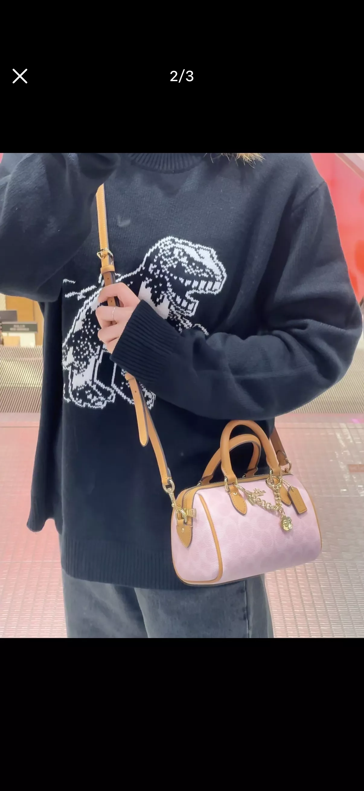 코치 미니 로완 필로우 보스턴백 상세 이미지 11