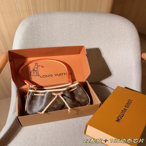 루이비통 나노 프리볼 모노그램 드로스트링 숄더백