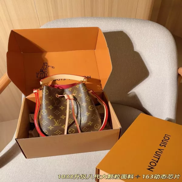 루이비통 네오노에 모노그램 샴페인 버킷백