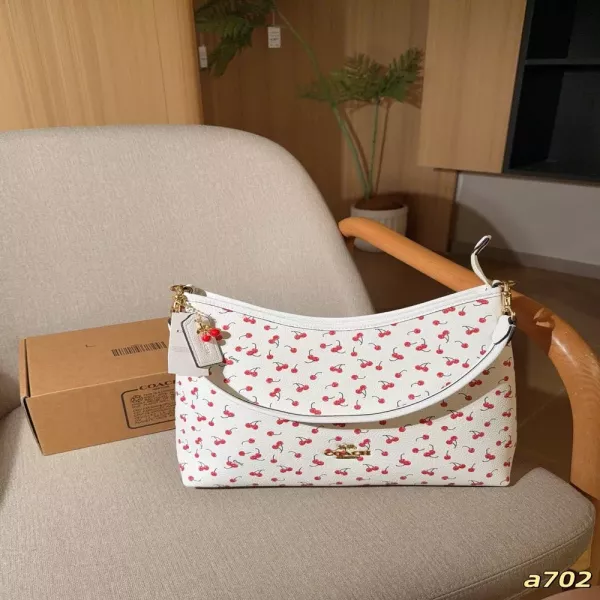 코치 체리 프린트 로렐 숄더 호보백