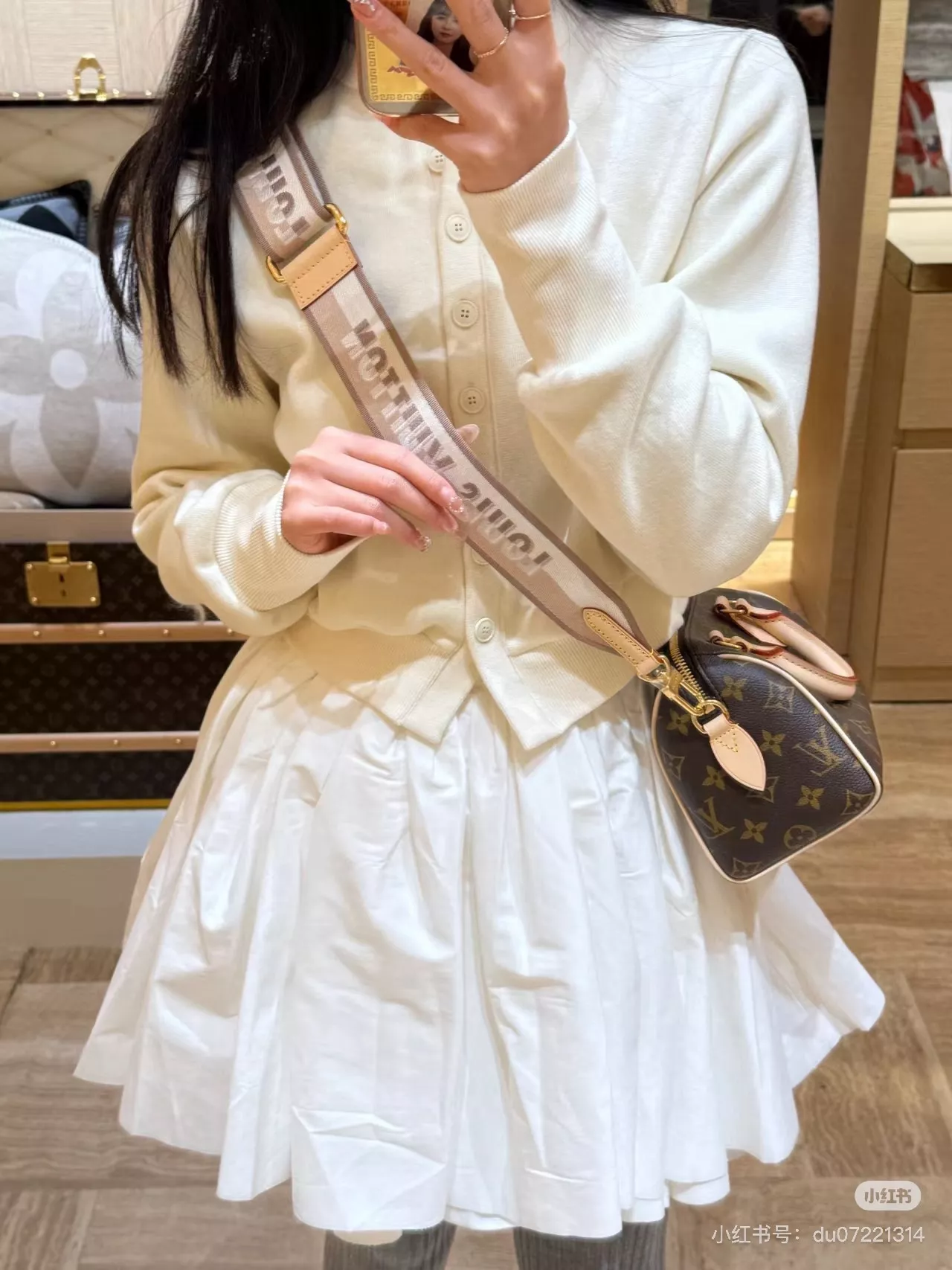 루이비통 모노그램 스피디 20 더블 스트랩 보스턴백 상세 이미지 25