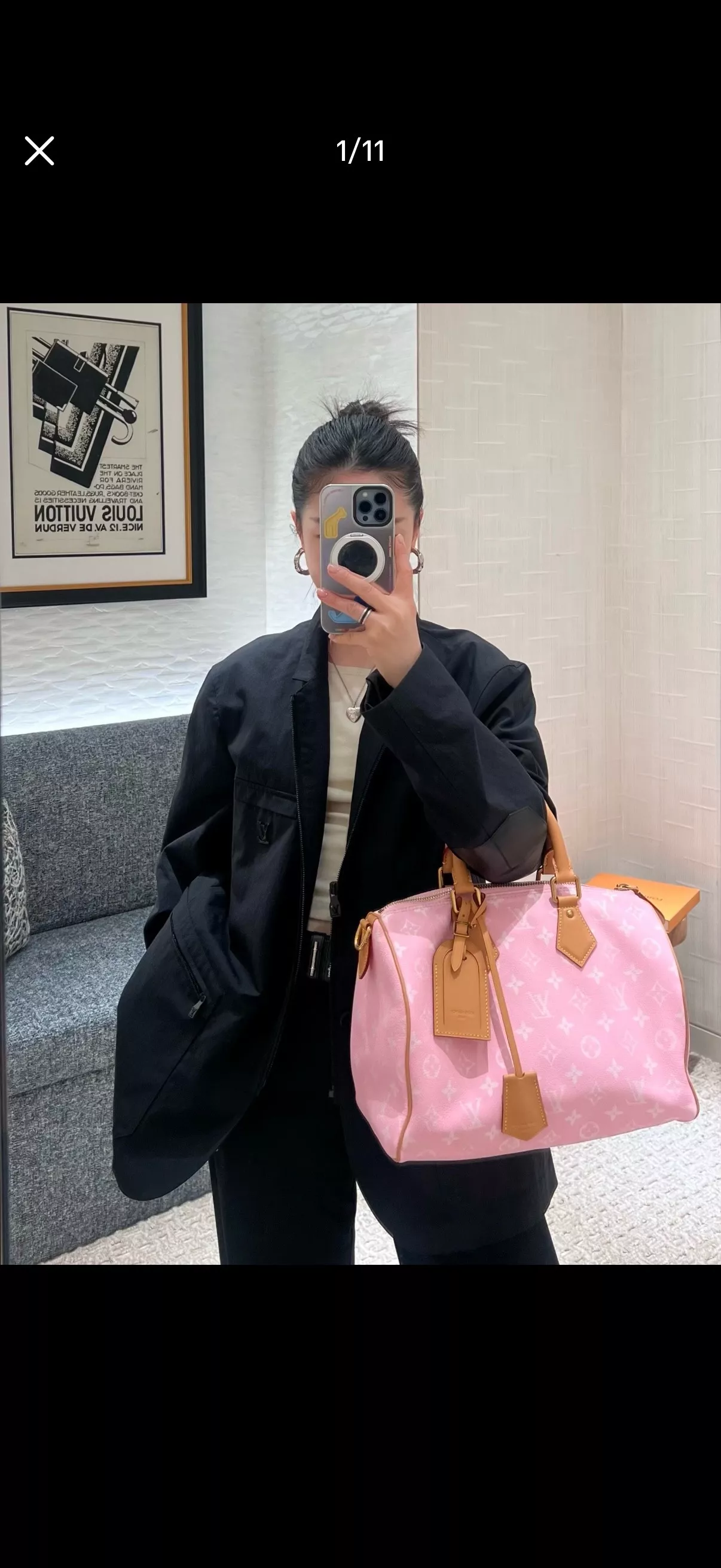 루이비통 스피디 30 모노그램 퍼플 보스턴백 상세 이미지 33